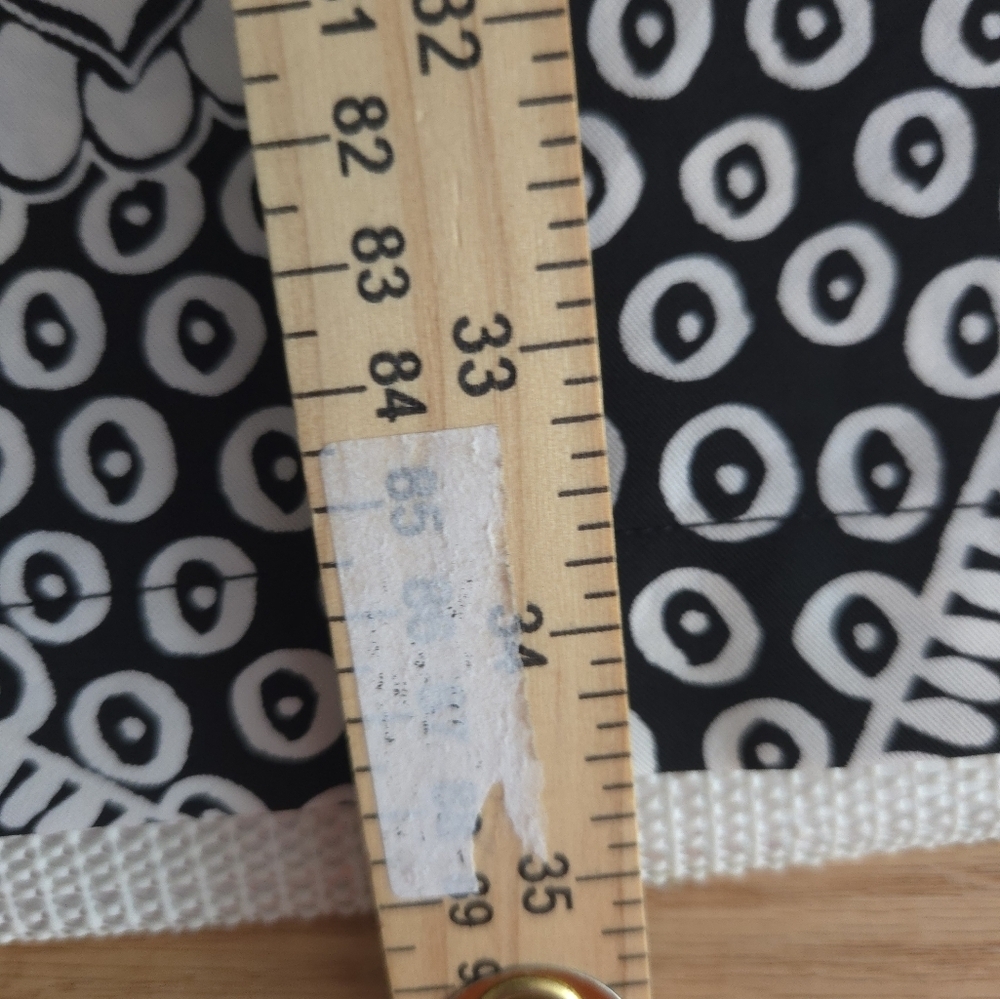 LOFT Black and White Patterned Midi Dress - Picture 12 of 12